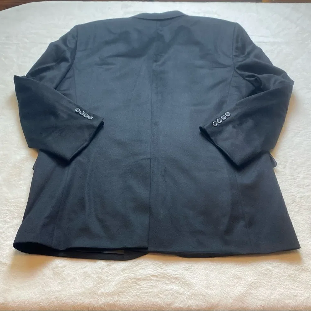 Jos A. Banks 100% Cashmere Black Sport Jacket Size 46R